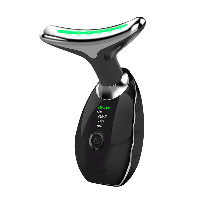 Wavy Chic 7-Color Facial Massager with Microcurrent — Skin Firming Device for Face & Neck