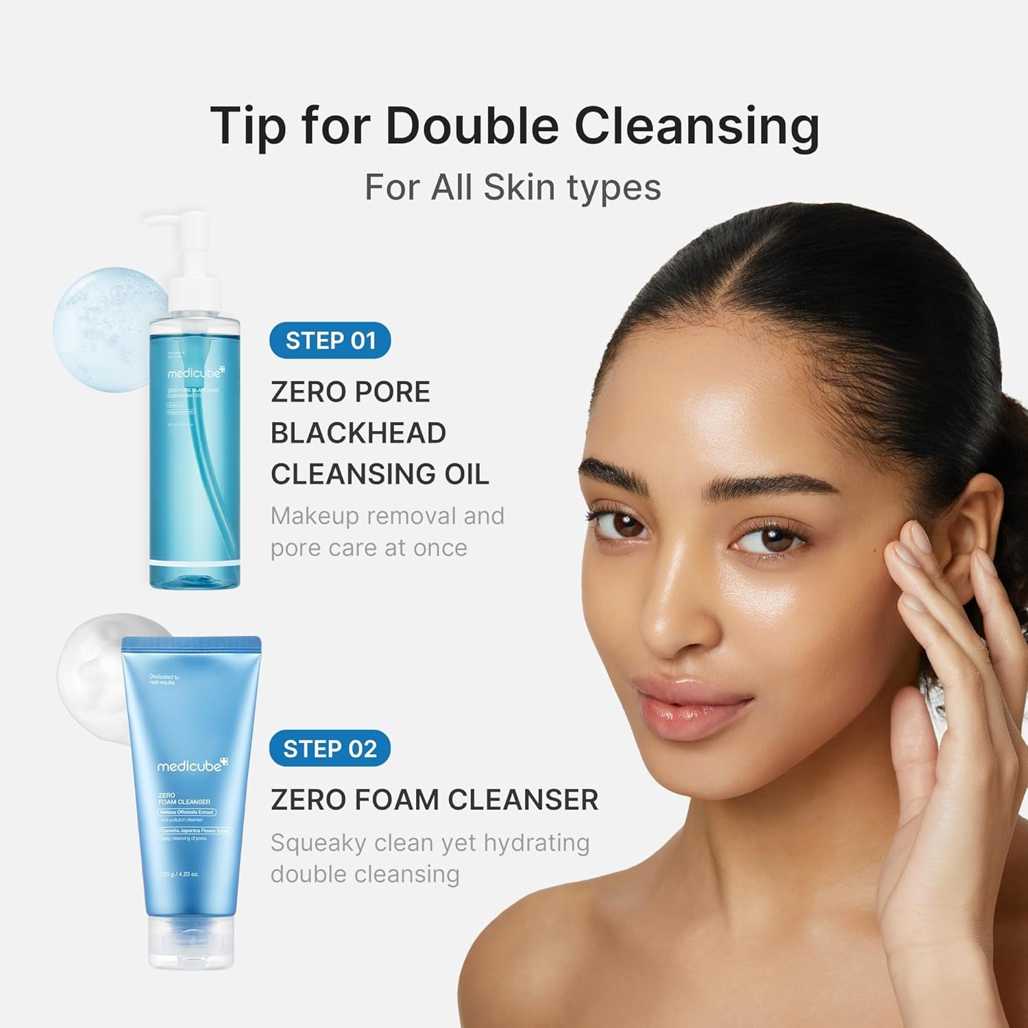 Double Cleansing Duo: Zero Pore Blackhead Cleansing Oil and Zero Foam Cleanser