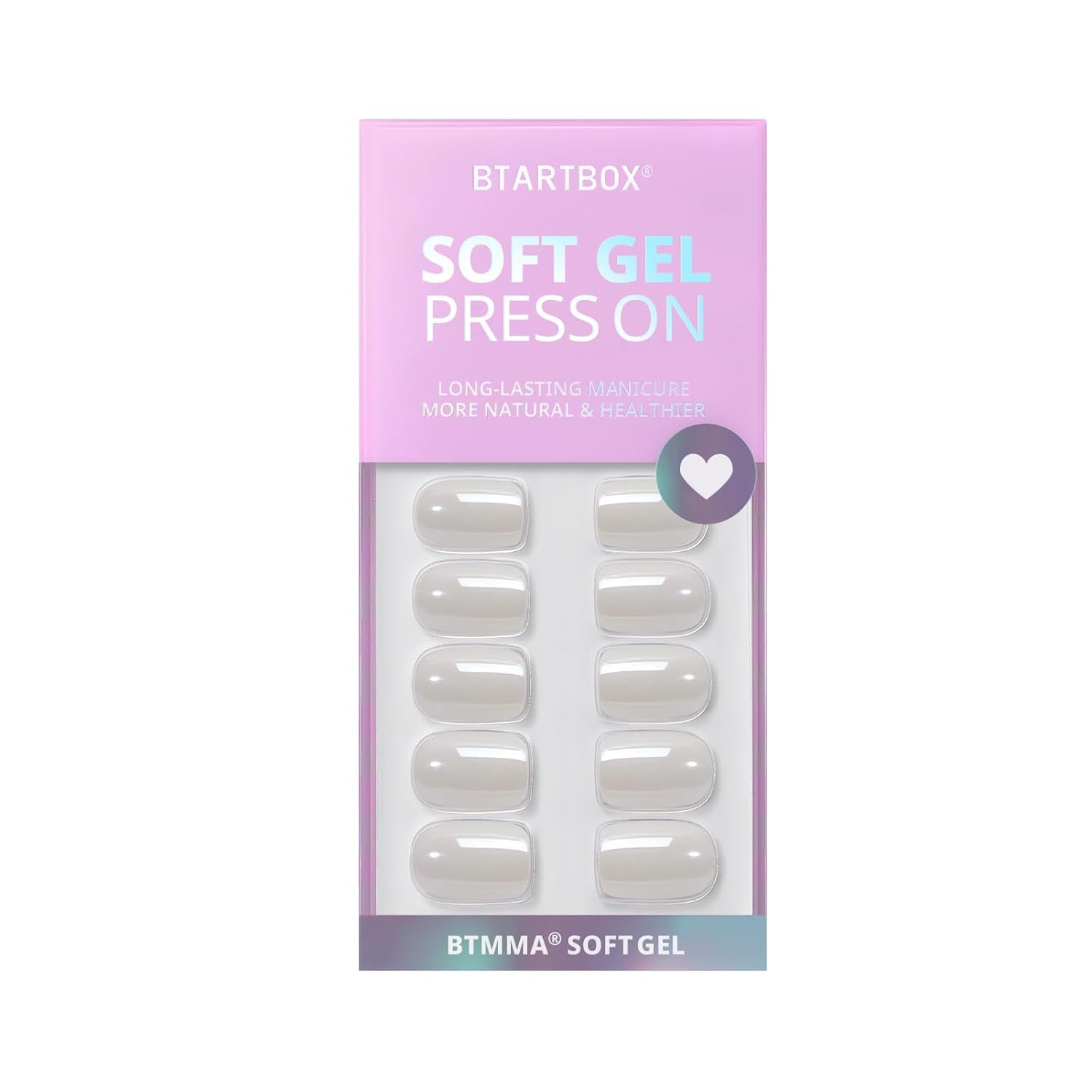 Short White Soft Gel Press-On Nails - Square Chrome Nail Tips, 30PCS Reusable Kit in 15 Sizes, Vanilla Glazed