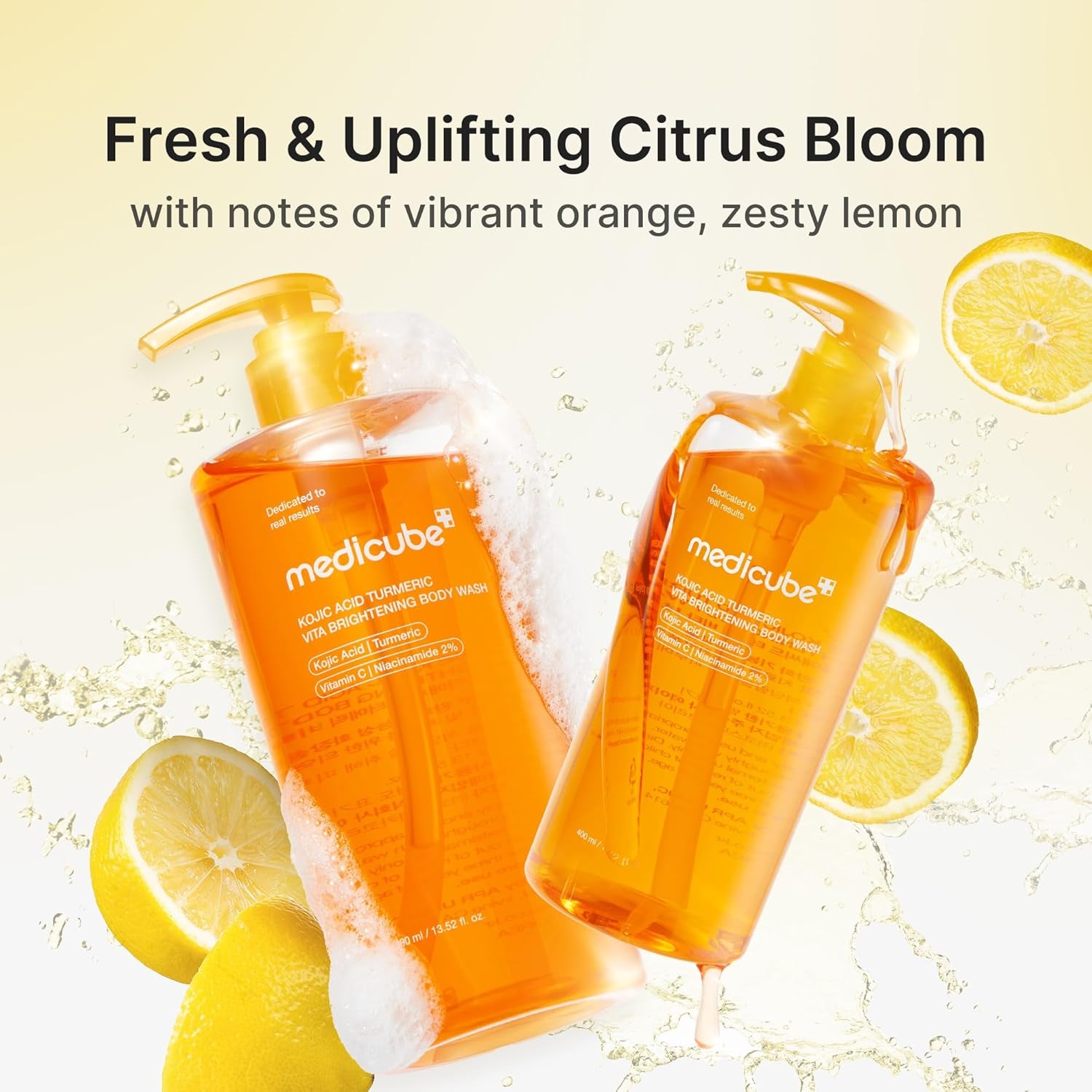 Body Wash & Prep Duo: Kojic Acid Turmeric Toner Pads and Turmeric Body Wash 