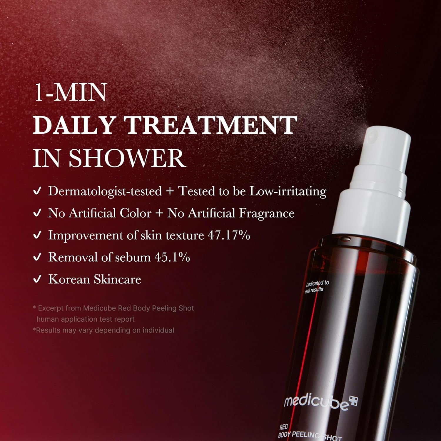 Peeling Shot Body Spray Cleanser + Red Body Wash