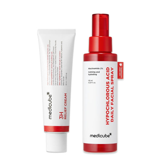 3H Daily Relief Cream and Hypochlorous Acid Power Soothing Spray 