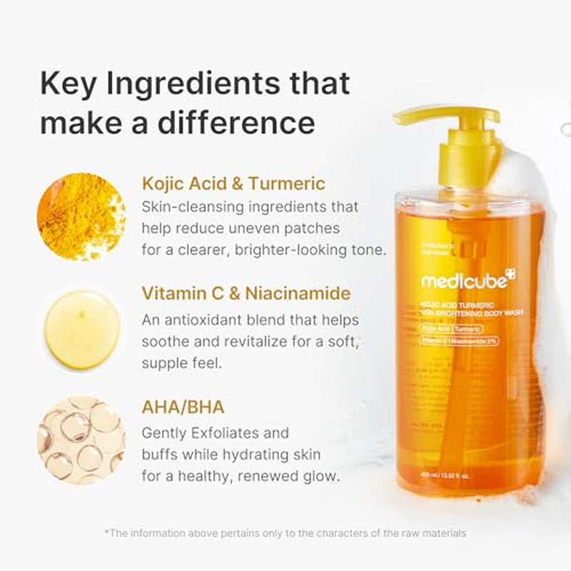 Turmeric Body Peel Shot and Kojic Acid Body Wash 