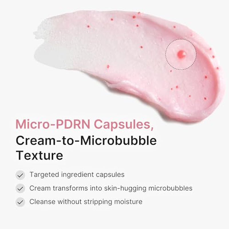 PDRN Deep Cleanse Duo: Pink Glutathione Capsule Foam Cleanser 