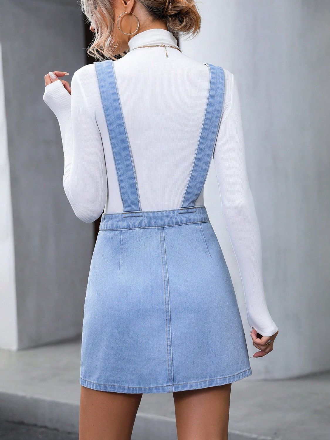 Overall Denim Dress