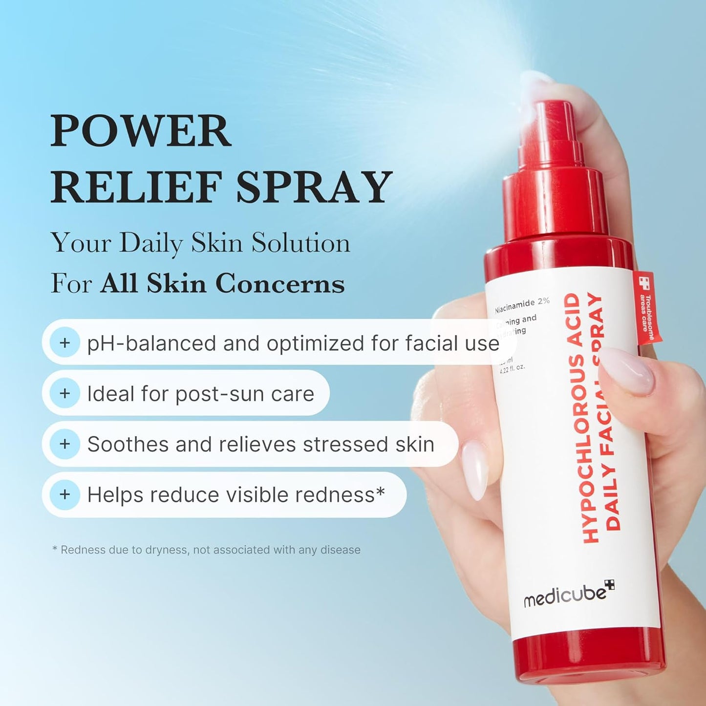 3H Daily Relief Cream and Hypochlorous Acid Power Soothing Spray 