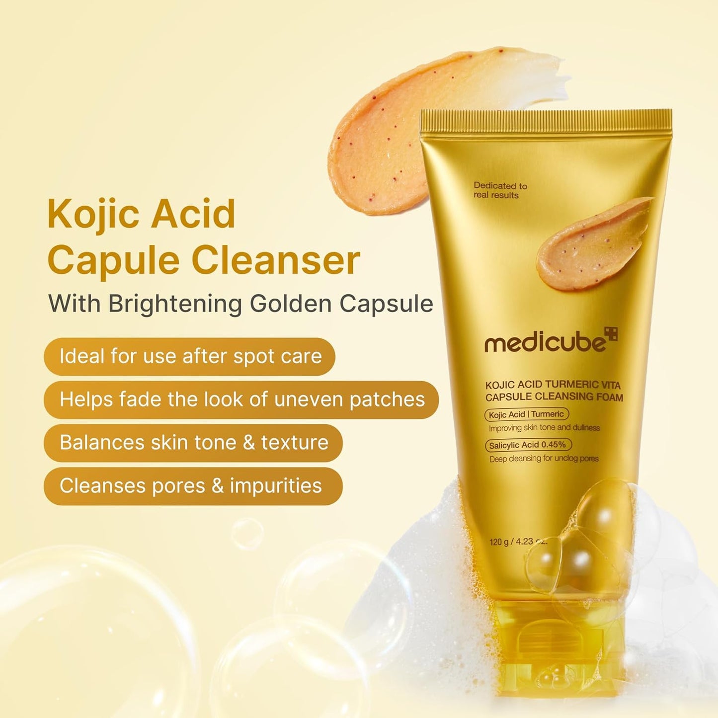 Capsule Foam Cleanser Trio: Zero Pore, Kojic Acid Turmeric, and PDRN Capsule Foam Cleanser 