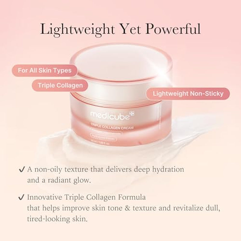Triple Collagen Nourish and Hydrate Duo: Triple Collagen Cream and Triple Collagen Serum