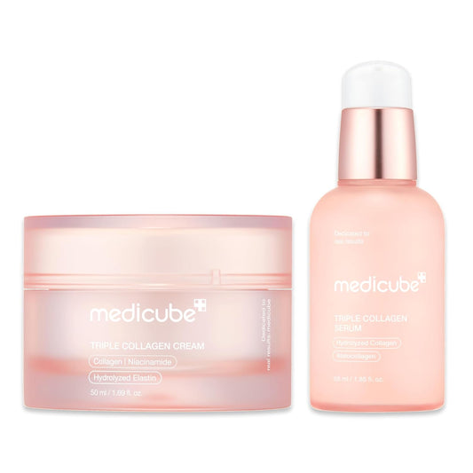 Triple Collagen Nourish and Hydrate Duo: Triple Collagen Cream and Triple Collagen Serum