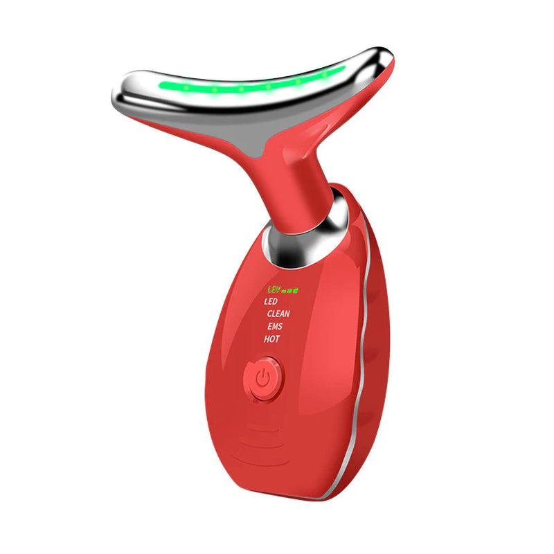 Wavy Chic 7-Color Facial Massager with Microcurrent — Skin Firming Device for Face & Neck