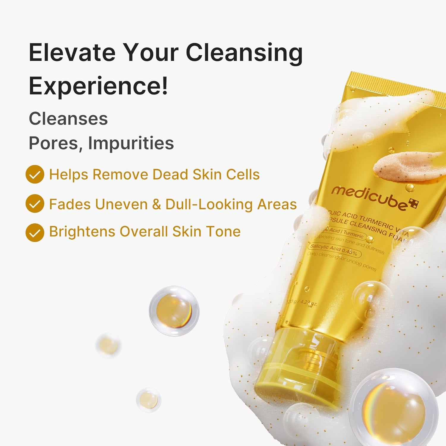Capsule Foam Cleanser Trio: Zero Pore, Kojic Acid Turmeric, and PDRN Capsule Foam Cleanser 