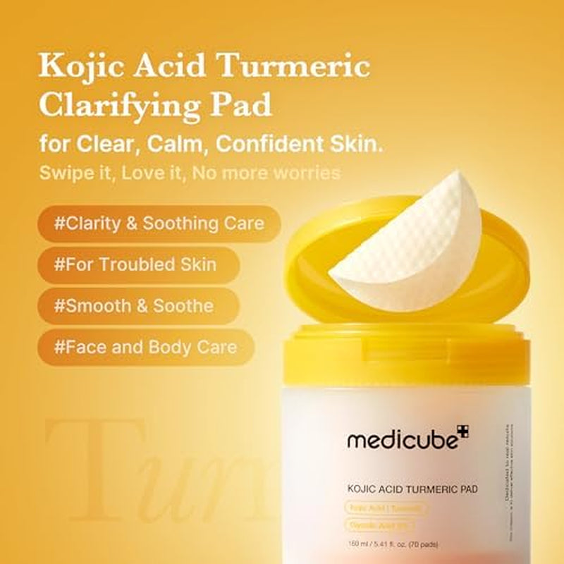 Body Wash & Prep Duo: Kojic Acid Turmeric Toner Pads and Turmeric Body Wash 