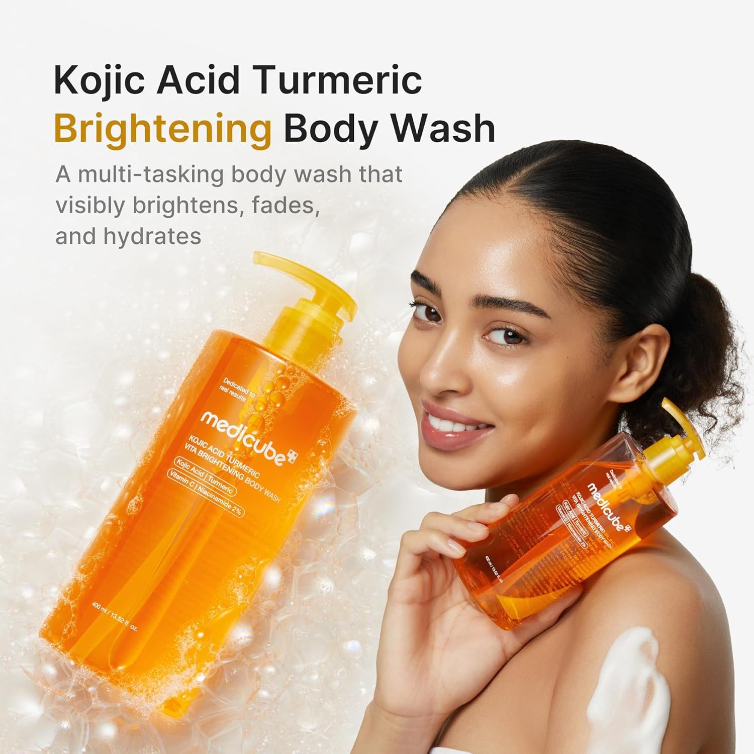 Body Wash & Prep Duo: Kojic Acid Turmeric Toner Pads and Turmeric Body Wash 