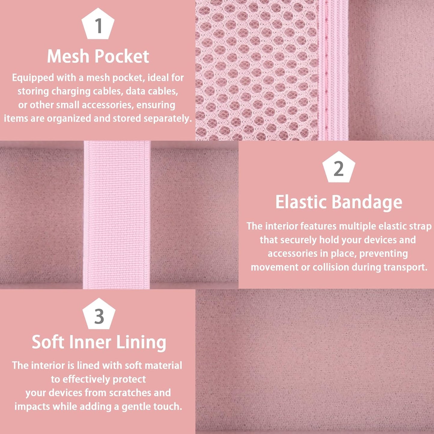 Booster Pro 6-In-1 Real Glass Glow Beauty Massager Protective Hard Case, Travel Storage Organizer