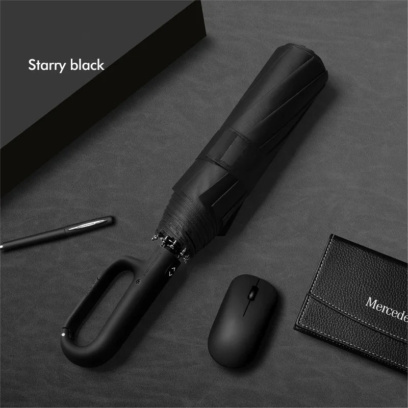 Heavy-Duty Automatic Umbrella with UV Protection - Windproof, Portable & Stylish for All Weather!