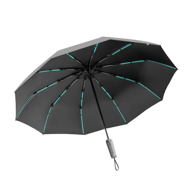 Mechanical Handle Umbrella, Automatic, Large, Wind Resistant, Men's Minimalist Design