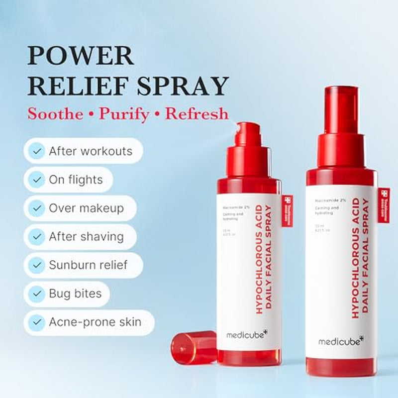 3H Daily Relief Cream and Hypochlorous Acid Power Soothing Spray 