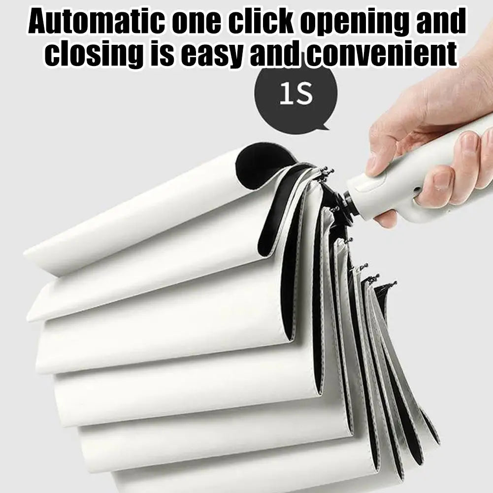 Compact 10-Rib Fully Automatic Umbrella for Men & Women