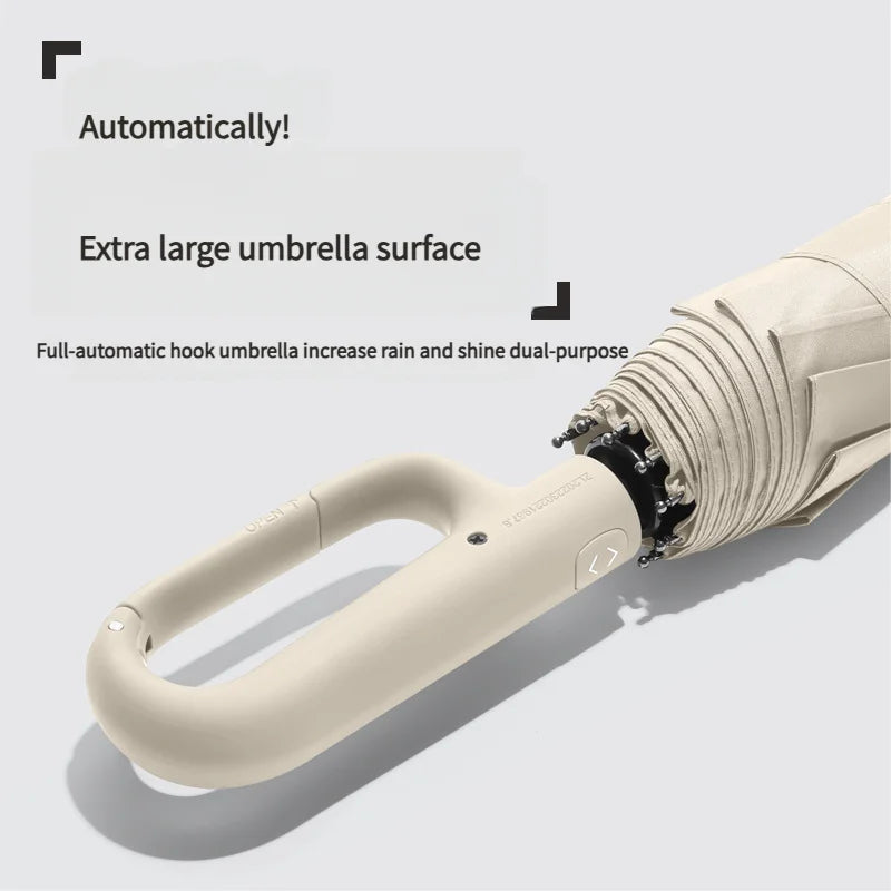 Heavy-Duty Automatic Umbrella with UV Protection - Windproof, Portable & Stylish for All Weather!
