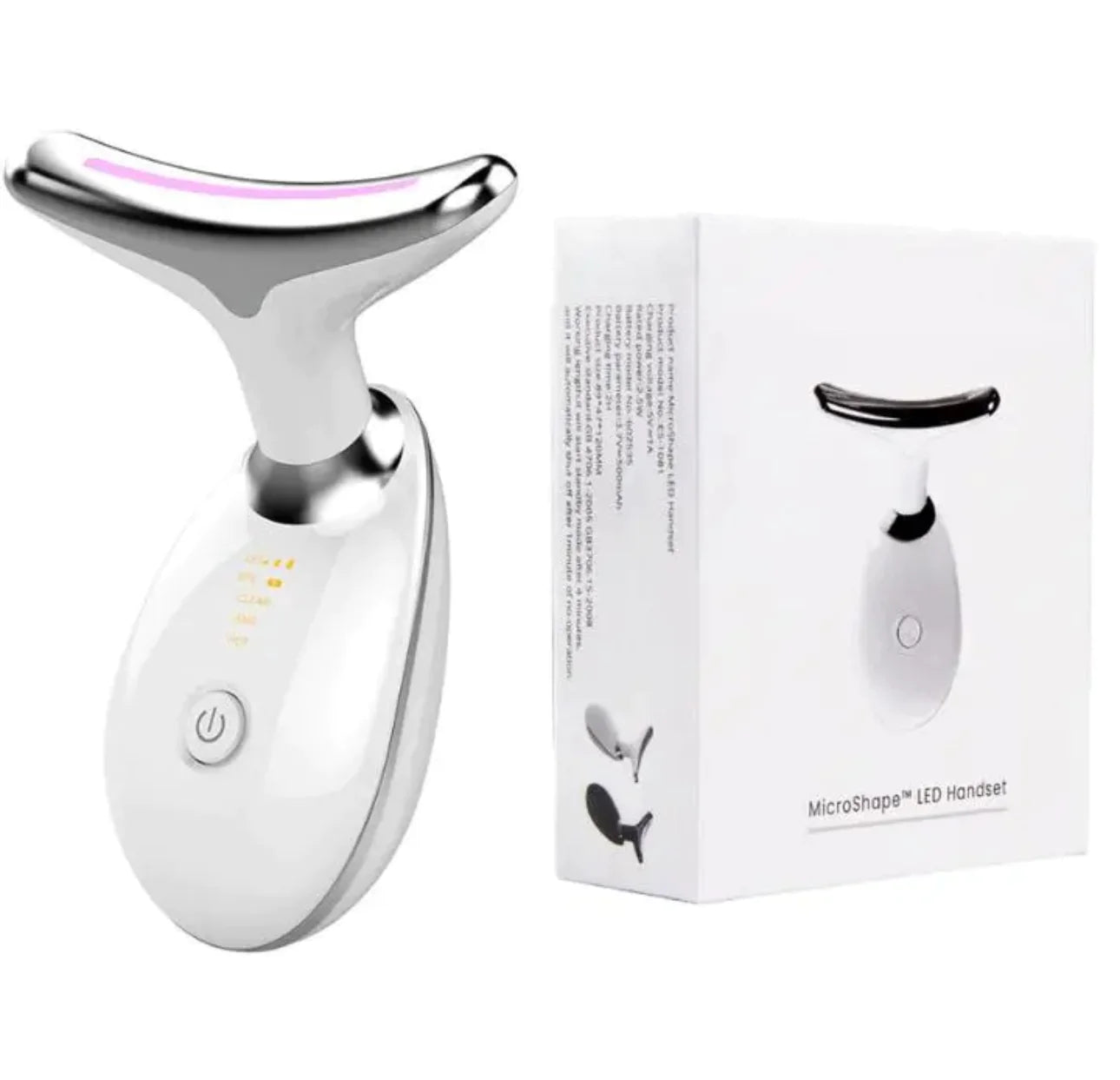Wavy Chic 7-Color Facial Massager with Microcurrent — Skin Firming Device for Face & Neck